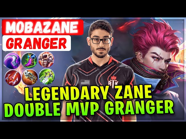 Legendary Zane Double MVP Granger [ BTK MobaZane Granger ] Mobile Legends Gameplay Emblem And Build class=