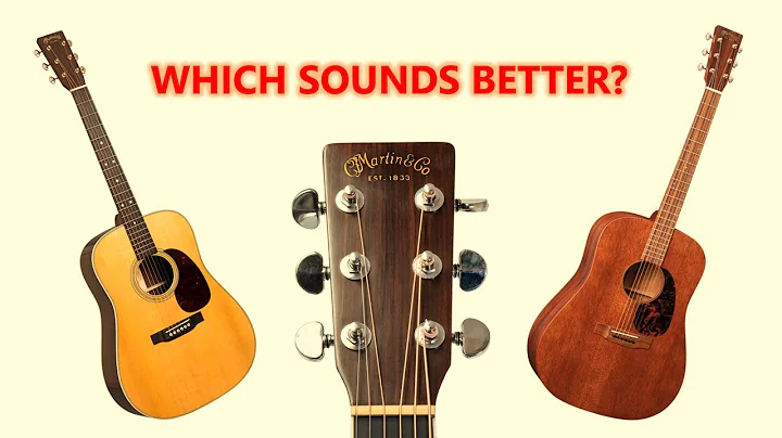 Martin Dreadnought Comparison: D-28 vs D-15 Sound Demo