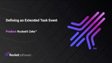 Defining an Extended Task Event in Zeke