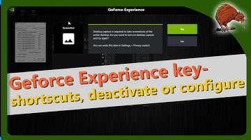 ALT + F2 and other keyboard shortcuts in Geforce Experience
