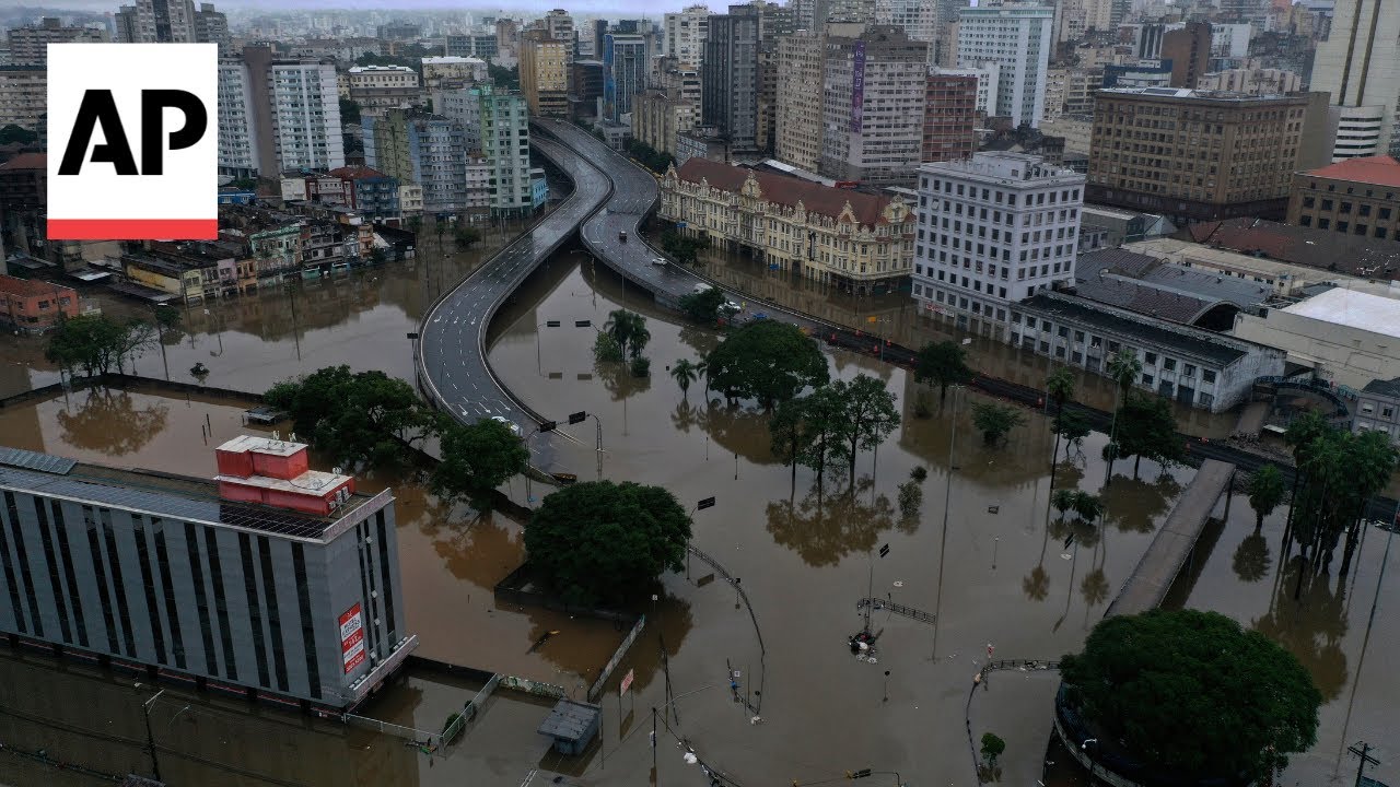 Brazil flood: Heavy rains raise river water levels again in Rio Grande ...