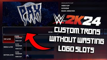 WWE 2K24 - How To Make Custom Titantrons Without Wasting Logo Slots