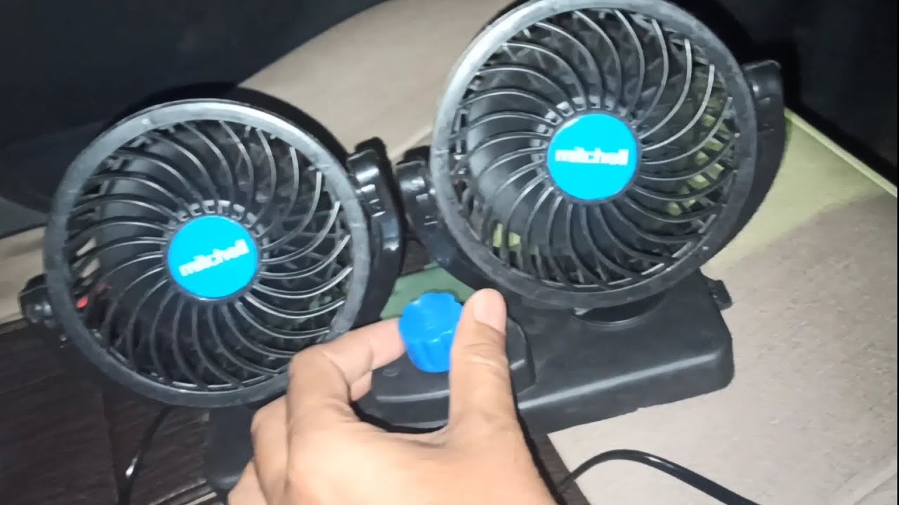 Car interior Fan, Three speed interior fan YouTube
