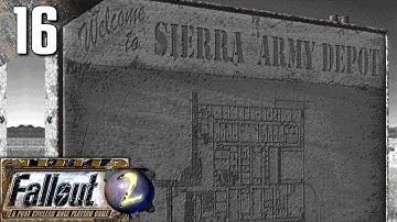 Fallout 2: 100% (Hard) Walkthrough Part 16 - Sierra Army Depot (No Commentary)