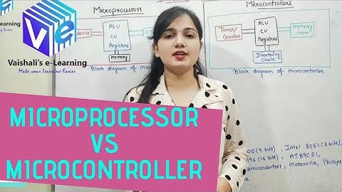 Difference Between Microprocessor & Microcontroller | Previous Year Mechatronics Question |