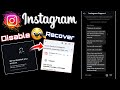 Instagram Account Recovery| Disable account Recovery On Meta Support, We've disabled your account.