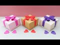Como hacer una CAJITA de papel / Cajita de regalo / Paper GIFT BOX / Lindas 😍
