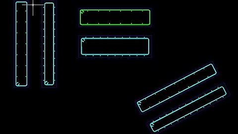 Reinforcement bars with AutoLISP program