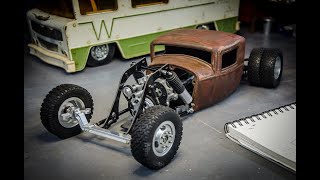 The RCratrod ModRod Build Part 4, Front Air Ride, RCengineering