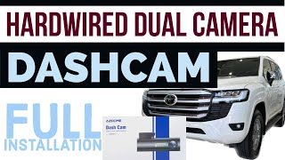 Dash cam dual camera FULL HARDWIRED INSTALLATION VIDEO!! AZDOME M300S LC300
