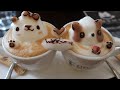 How to make CUTEST Coffee Art - Coffee Design