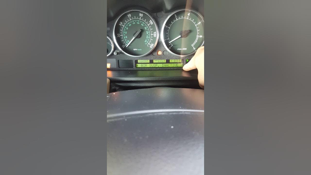 2004 Range Rover Air Suspension Inactive Fixxxeddddd - YouTube