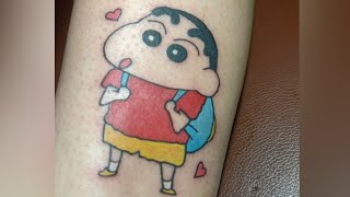 Crayon Shin Chan Tattoo On Arm