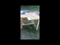Scrap lumber shooting bench Scrap lumber shooting bench