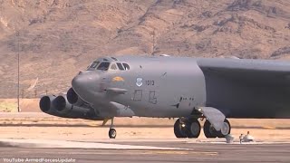 POWERFUL US Airforce B-52 Stratofortresses in action