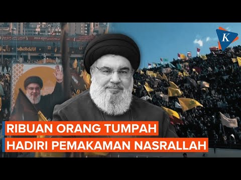 Ribuan Orang Hadiri Pemakaman Eks Pemimpin Hizbullah Hassan Nasrallah