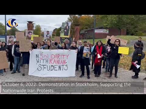 October 6, 2022: Demonstration in Stockholm, Supporting the Nationwide Iran Protests.