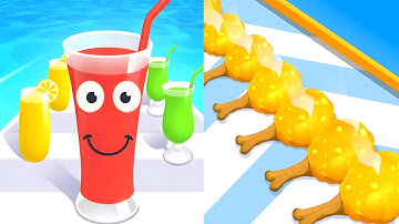 JUICE RUN VS CHICKEN RUN🍺🦃🐓💫🔥❤️‍🔥🔥💥 ALL LEVELS GAMEPLAY