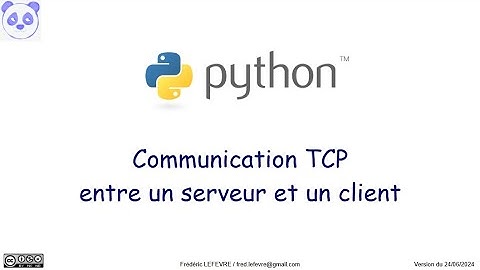 Communication TCP entre un serveur et un client avec Python