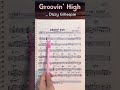 Shorts- realbook ' Groovin' High' 리얼북스터디, 초견 #jazzstudies #jazz #piano