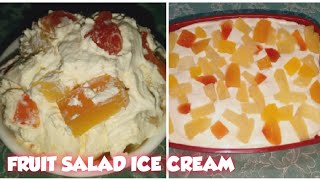 HOW TO MAKE FRUIT SALAD ICE CREAM