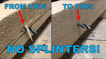 How To DRILL a Wood WITHOUT Splinters!