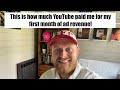 This is how much my small YouTube Channel earns in a month.