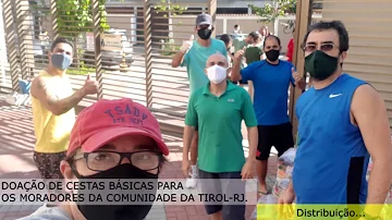 Doações de cestas básicas julho 2020