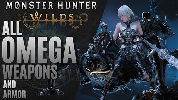 Monster Hunter Wilds x FFXIV – All Omega Weapons & Armor Showcase