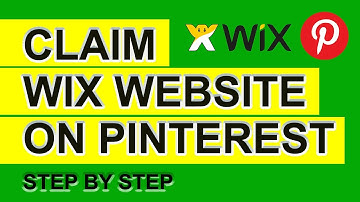 How to Claim Wix Website on Pinterest ( Step by step ) | Pinterest website