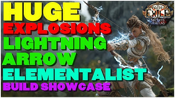 [POE 3.26] Lightning Arrow Elementalist (Golems + Massive AoE Explosions) - Build Showcase!