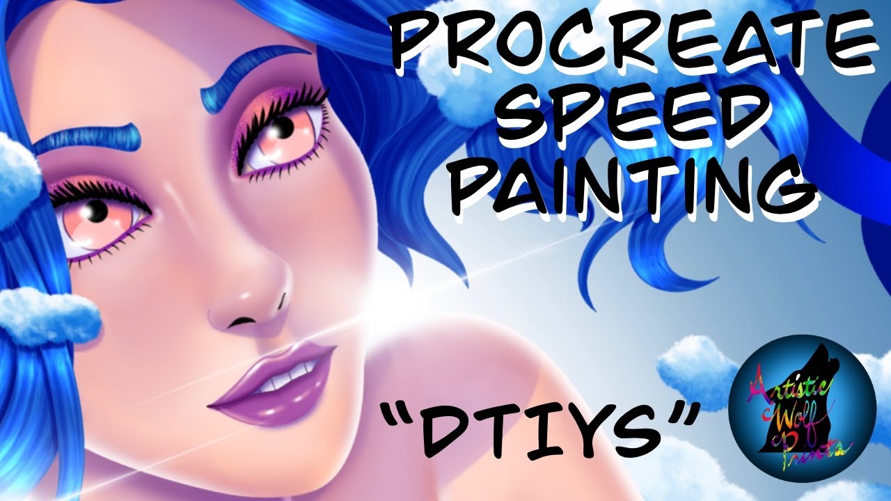Sky Redraw DTIYS Challenge Speed Painting | Procreate - YouTube