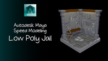 Autodesk Maya Low Poly Jail Speed Modeling