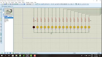 PIC 16F887 giao tiếp với 16 led đơn dùng 2 port B và C.