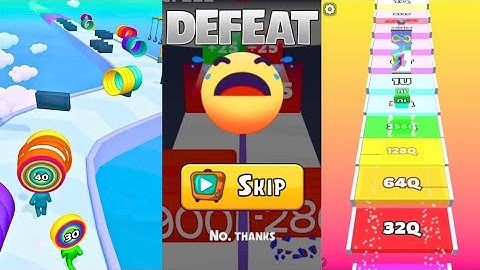 Jelly Run 2048 Latest Version vs Layer Man Run 3D Level 1 vs Number Run Race 3 in one Gameplay