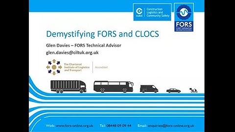 Demystifying FORS and CLOCS  webinar