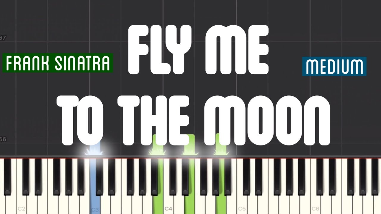 Frank Sinatra - Fly Me To The Moon Piano Tutorial | Medium