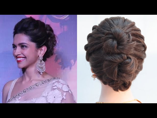Hairstyles with Sarees for Indian Weddings