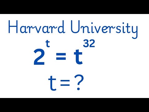 Only 10% Students Solve this exponential math olympiad question | 2^t =t^32 |
