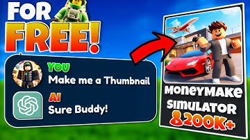 How to Create EPIC THUMBNAILS & GFX Using AI... (DALL-E 3) | Roblox