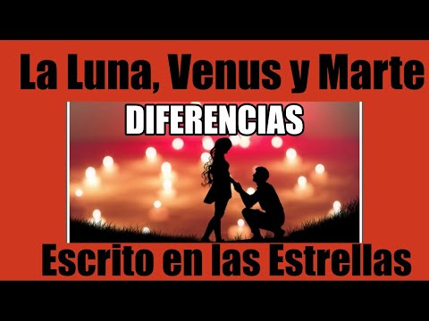 LUNA, VENUS Y MARTE EN CARTA NATAL- DIFERENCIAS #astrologia #cartanatal #escritoenlasestrellas