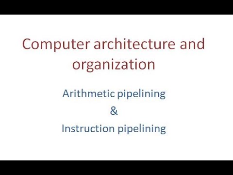 COA instruction and arithmetic pipeline - YouTube