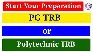PG TRB or Polytechnic TRB