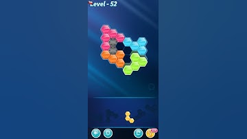 BLOCK! Hexa Puzzle! 5 Holic Level 52 (Rotate) - Lösung Solution Walkthrough