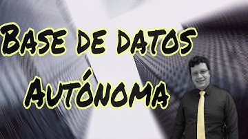Te vas a cambiar al futuro la base de datos #Autónoma esto lo debes de saber