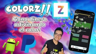 Colorz app para ganar dinero jugando Paypal