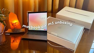 Macbook Air M1 💻 (space gray) unboxing in 2023 📦