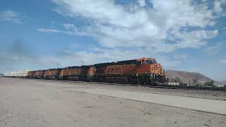 EB BNSF Domestic Intermodal/Port Stack Train In Daggett Ca! #bigbossrailfanner