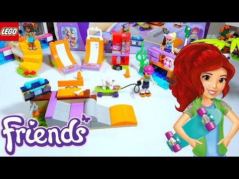 YouTube thumbnail: Lego Friends Skate Park building review 41099