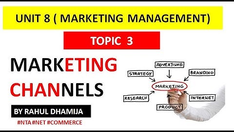 Marketing Channels I NTA UGC NET COMMERCE I Marketing Manangement I Hindi